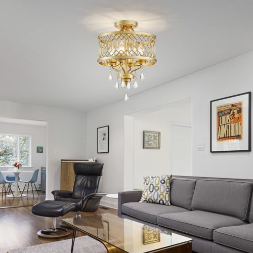 Crystal Ceiling Light Fixture