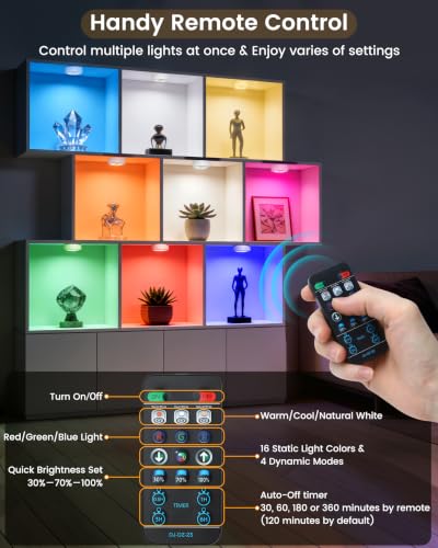 Puck Lights with Remote (6 Count)