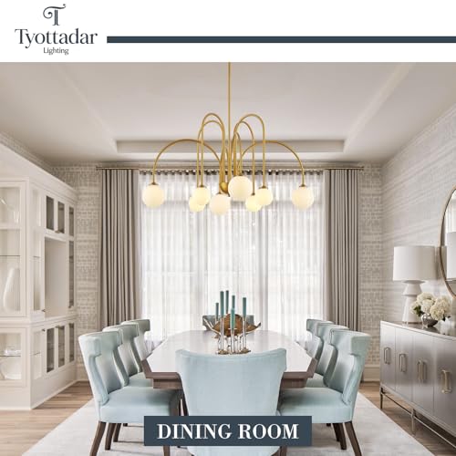 Modern Gold Sputnik Chandelier 8