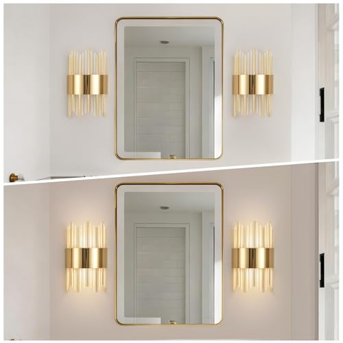 Crystal Sconces Wall Lighting (2 Count)