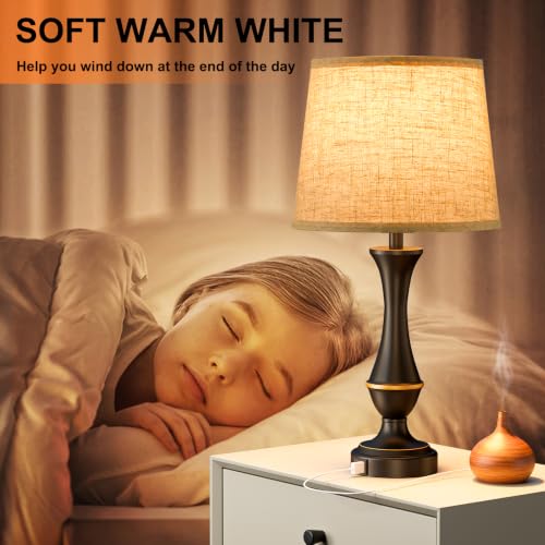 Touch Lamps for Nightstand (2 Count)