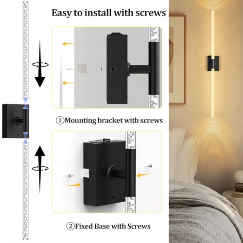 Battery Operated Wall Sconces Set of 2 (2 Count)