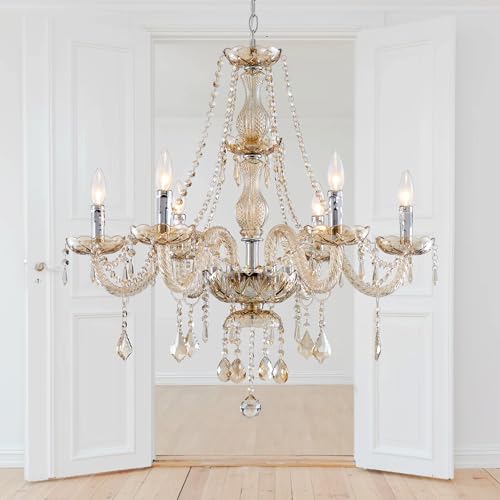 Saint Mossi 6 Light Chandelier Modern K9 Crystal Chandelier Lighting