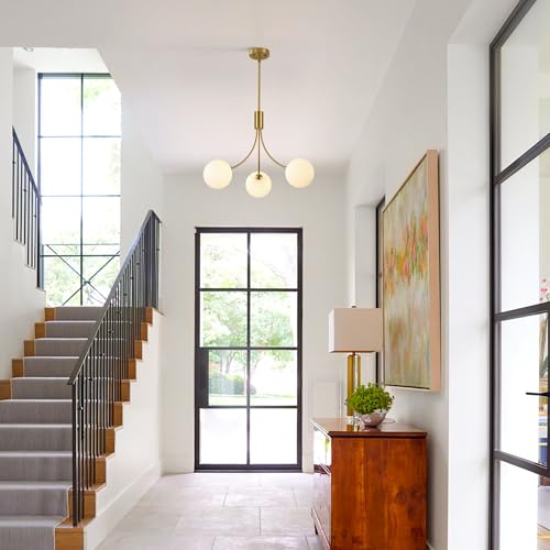 3 Light Gold Sputnik Chandeliers for Dining Room Light Fixture