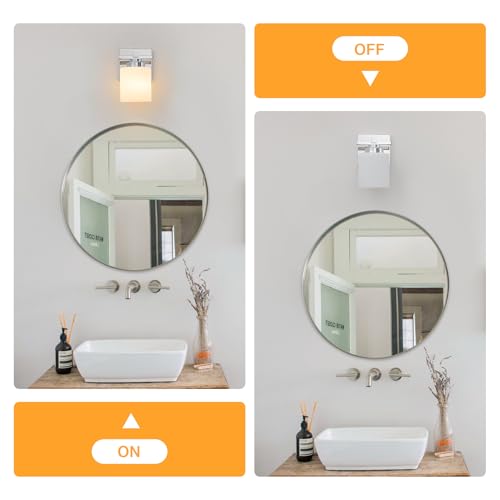 Modern Bathroom Light Fixtures Over Mirror