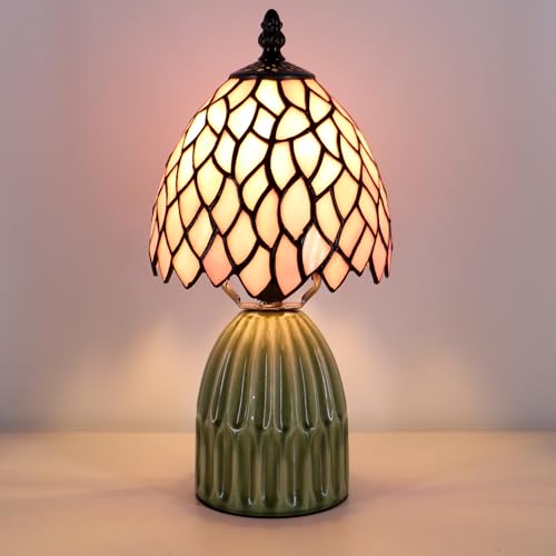 Tiffany Stained Glass Mushroom Table Lamp 12.5 Inch