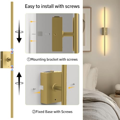 Battery Operated Wall Sconces Set of 2 (2 Count)