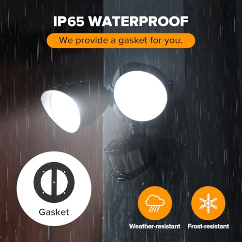 2 Pack 32W 3500 Lumen LED Security Lights Motion Sensor Light Outdoor (2 Count)