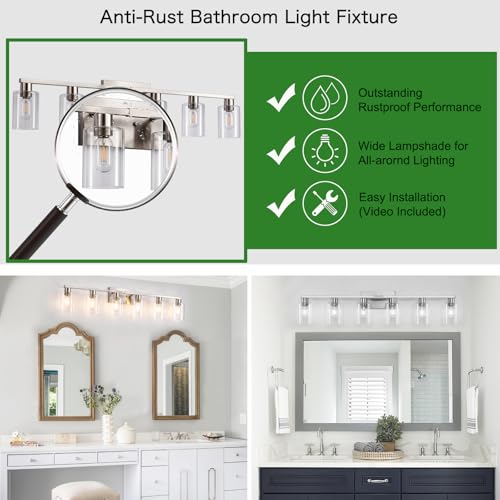 6 Light Bathroom Vanity Light