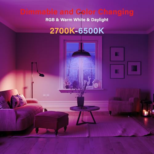 Dual Mode Smart Light Bulbs with Remote & App Control