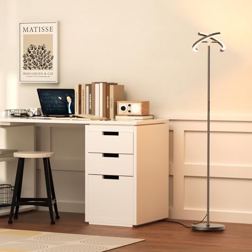 Gunmetal Gray LED Floor Lamp
