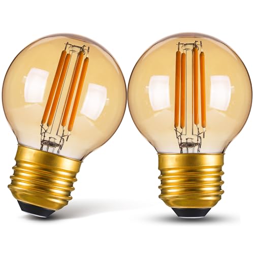 Dimmable G16.5 Amber LED light Bulb 40 Watt (2 Count)
