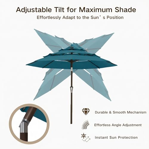 9ft 3 Tier Patio Umbrella