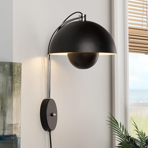 Mid Century Modern Bud Plug in Wall Sconces for Bedroom