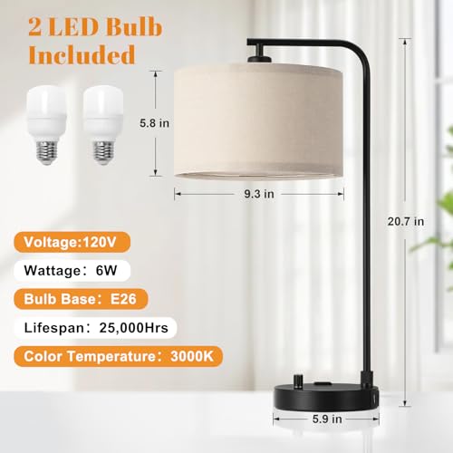 Bedside Lamps Set of 2 (2 Count)