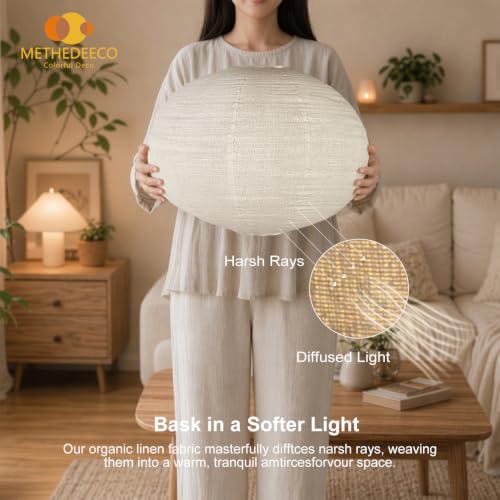 Plug in Linen Pendant Light