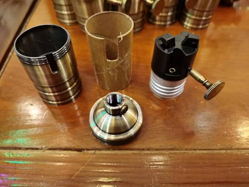 3 Pack Gold E26 E27 Edison Vintage Lamp Socket (3 Count)