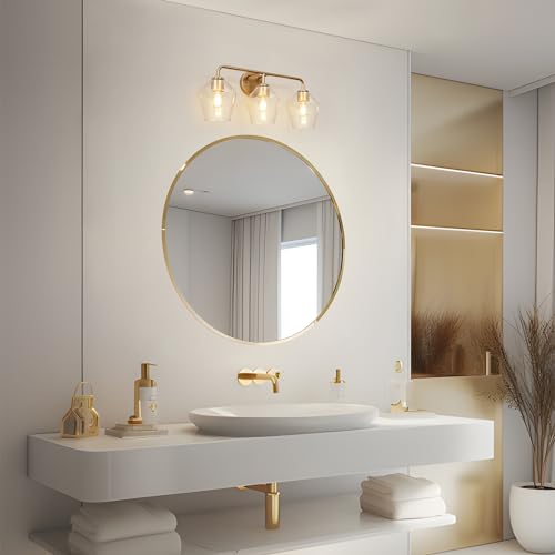 Gold Bathroom Light Fixtures