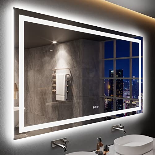 77X36 LED Bathroom Mirror with Lights
