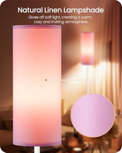 Dimmable Floor Lamps for Living Room with Remote and Foot Switch