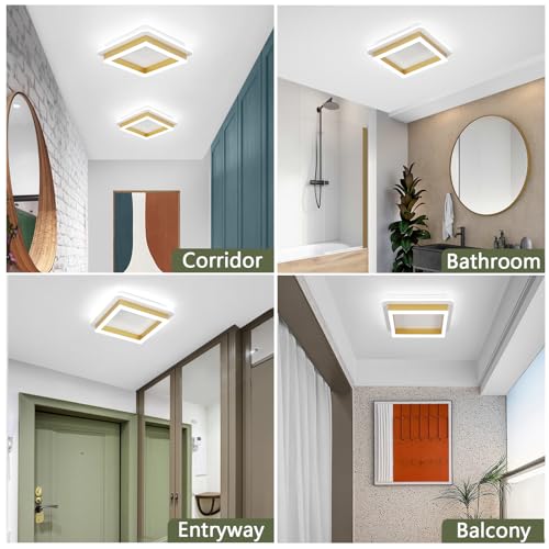 3 Packs 32W Square Flush Mount Ceiling Light