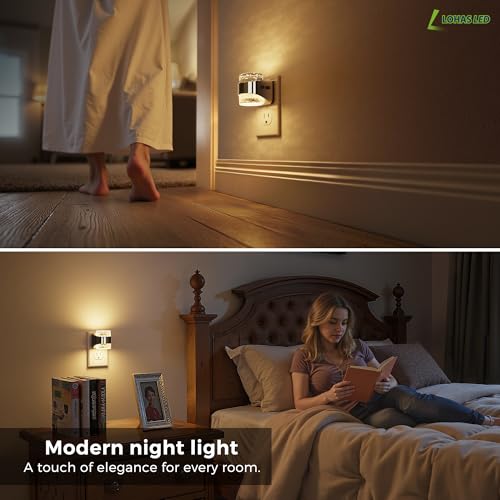 Night Light 2 Pack 3000K Bubble Night Lights Plug into Wall (2 Count)