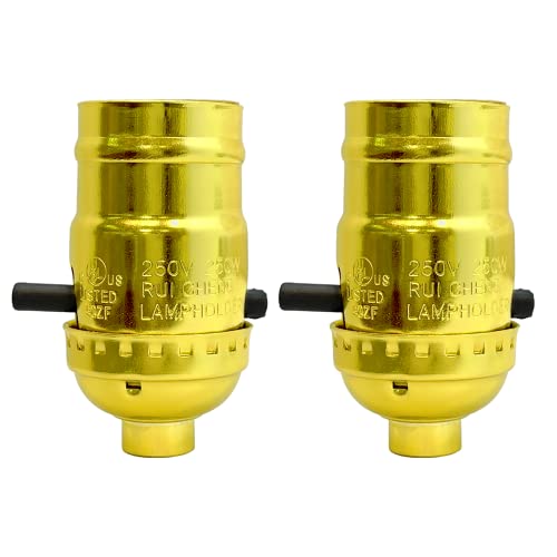 Push Through Lamp Socket for Incandescent or LED Bulbs