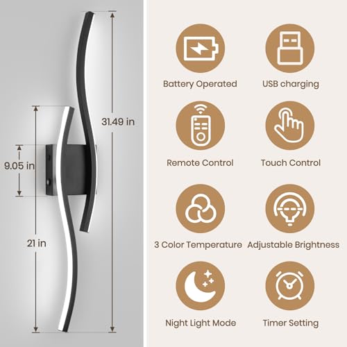 Battery Operated Wall Sconces