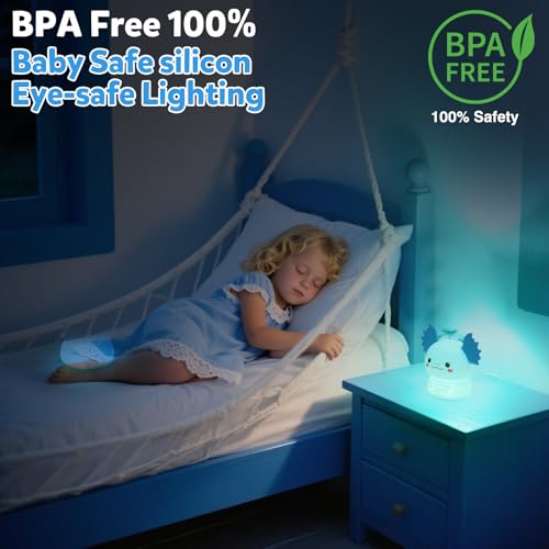 Axolotl Night Light for Kids