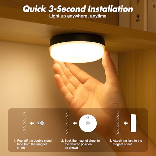 4 Pack Waterproof Shower Lights for Inside Shower (4 Count)
