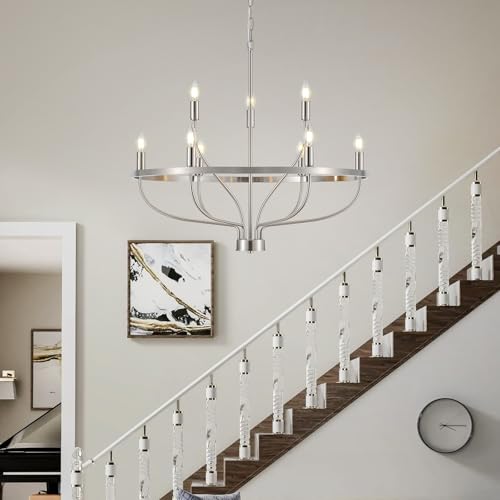 30" Brushed Nickel Chandelier
