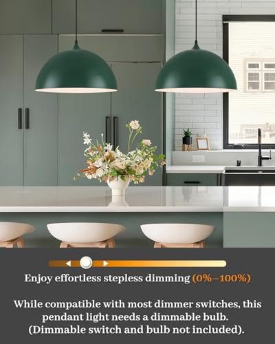 Green Pendant Lights Kitchen Island