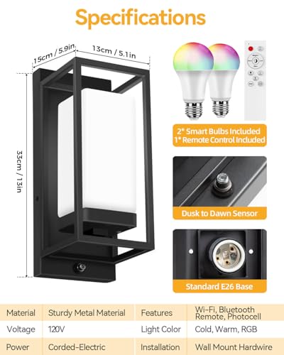 Smart Outdoor Wall Lights