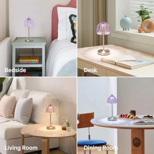 Tulip Table Lamp with 5200mAh Battery & Touch Control