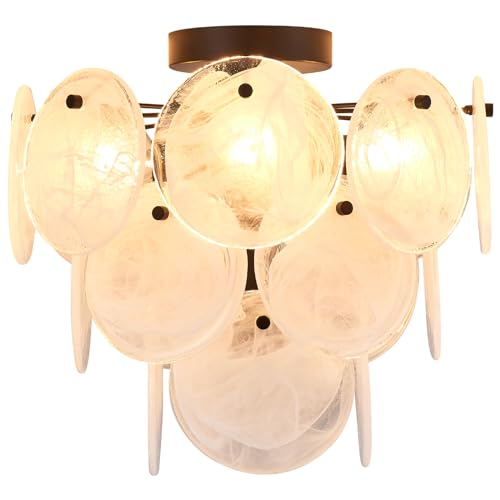 Modern Flush Mount Glass Ceiling Light