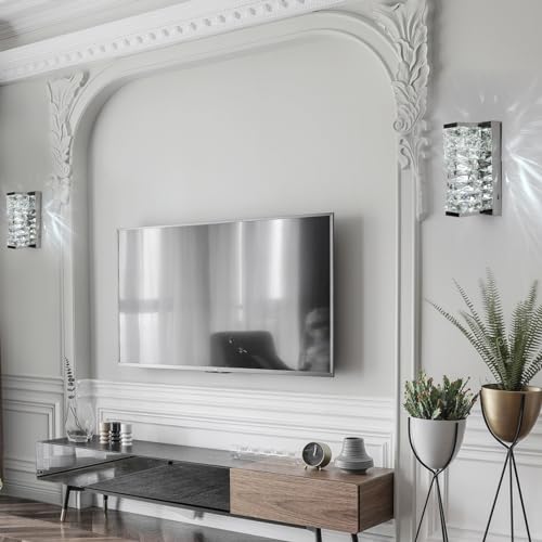 Chrome Crystal Wall Sconces