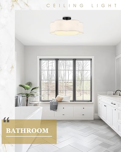 Black Semi Flush Mount Ceiling Lights