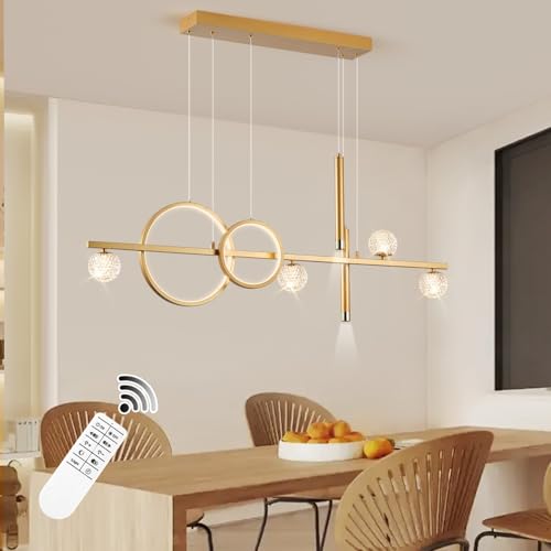LED Gold Chandeliers