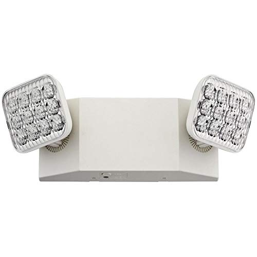 EU2 LED 2 Light White LED Emergency Fixture with 90 Minute Back Up