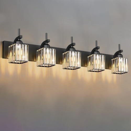 Black Vanity Light (Black / 5-Light)