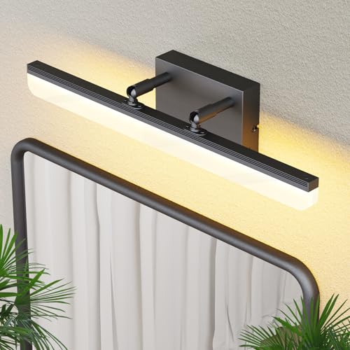 15.7" Black LED Bathroom Vanity Light 5CCT