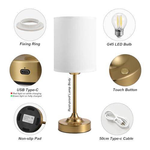 Touch Control Cordlss Table Lamp