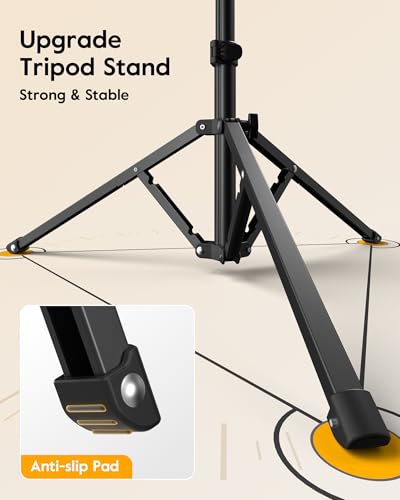Upgrade Tripod Ring Light Stand with 2 Telescopic Arms