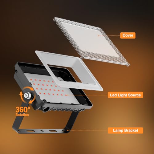 Orange Halloween Flood Lights (Orange)