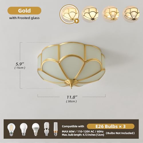Gold Vintage Brass Ceiling Light