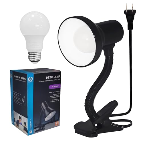 LED Clip on Desk Lamp with 360° Flexible Gooseneck (2 Count)