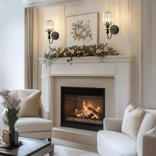 Hardwired Crystal Wall Sconces Set of 2 (2 Count)