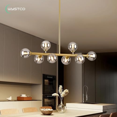 Mid Century Modern Globe Sputnik Chandelier