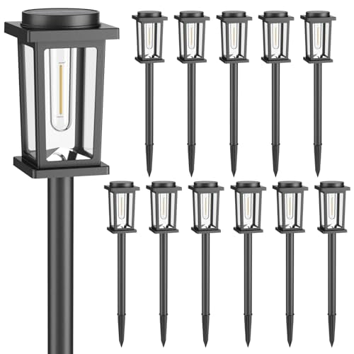 Solar Pathway Lights Outdoor (12 Count)