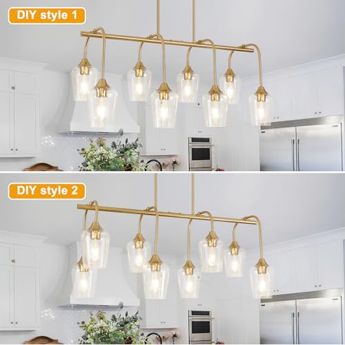 38" Gold Chandelier for Dining Room